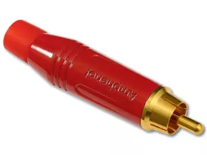 AMPHENOL ACPR-RED - Złącze RCA phono wtyk cinch (czerwony)-103693
