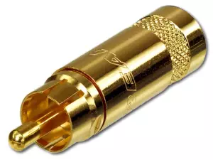 REAN NYS352AG - Złącze RCA wtyk cinch (złote)-103641