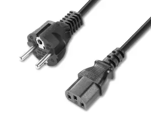 ADAM HALL 8101 KH 0150 - Kabel zasilający 3x1,0mm² - 1,5m (czarny)-103780