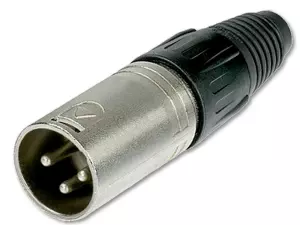 NBM NX3M-S - Złącze XLR 3-pin męskie (srebrne)-103952