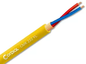 CORDIAL CMK 222 YL - Kabel mikrofonowy 2x0,22mm² (żółty)-103842