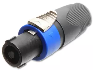SEETRONIC SL4FX - Złącze SPEAKON 4P wtyk głośnikowy (szaro-niebieskie)-103907