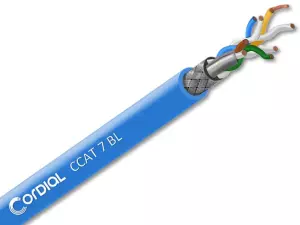 CORDIAL CCAT 7 BL - Kabel logiczny S/FTP skrętka CAT 7a (niebieski)-103810