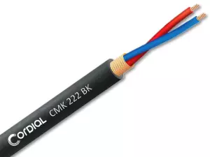 CORDIAL CMK 222 BK - Kabel mikrofonowy 2x0,22mm² (czarny)-103838