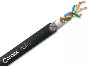 CORDIAL CCAT 5 - Kabel logiczny S/UTP skrętka CAT 5e (czarny)-103806
