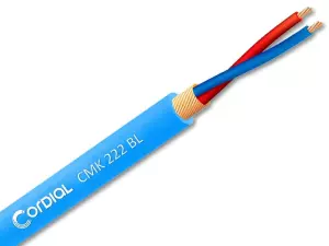 CORDIAL CMK 222 BL - Kabel mikrofonowy 2x0,22mm² (niebieski)-103839
