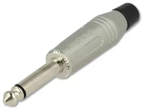 AMPHENOL ACPM-GN - Złącze JACK 6,3mm 1/4" TS mono wtyk prosty (srebrny)-104490