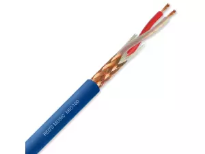 MIC-100-BL Kabel mikrofonowy 2x0,23mm² OFC Twinax PVC (niebieski)