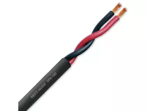 SPK-100 Kabel głośnikowy 2x1,5mm² OFC Twinax PVC (czarny)