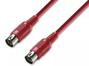 ADAM HALL K3 MIDI 0075 RED Kabel midi DIN-DIN 0,75m (czerwony)