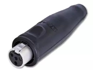 REAN RT4FC-B-W - Złącze MINI XLR 4-pin żeńskie wodoodporne (czarne)