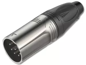 RX5M-NT - Zlącze XLR 5P męskie kablowe (srebrne)