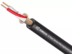 ADAM HALL K3 M222 Kabel mikrofonowy 2x0,22mm² (czarny) PVC