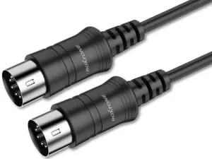 MDC008L5 - Kabel midi DIN - DIN (czarny) 5m
