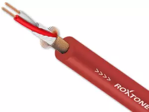 MC002 RD - Kabel mikrofonowy 2x0,22mm² (czerwony)