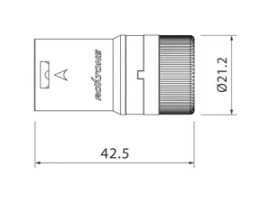 LX3M - Złącze LOW PROFILE XLR 3P męskie kablowe (czarne)-105978