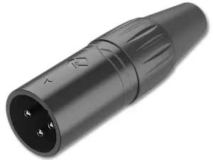 RX3MP-BT - Złącze XLR 3P męskie kablowe (czarne)