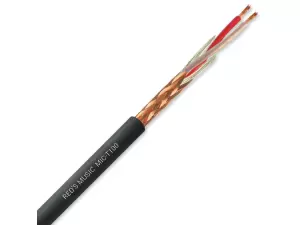 MIC-T100 Kabel mikrofonowy 2x0,23mm² OFC Twinax Thin PVC (czarny)