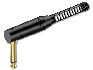 RJ2RPP-BG - Złącze JACK 6,3mm wtyk mono kątowy (czarny)