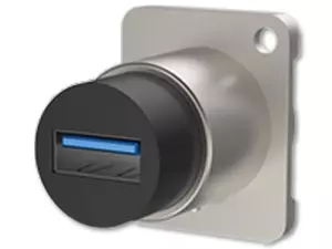 RAUCD - Zlącze USB C gniazdo panelowe D (srebrne)-106104