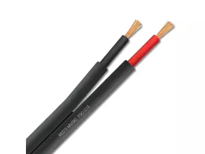 FSC-215 Kabel głośnikowy 2x1,5mm² OFC Flat PVC (czarny)