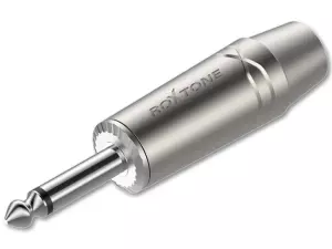 RJ2PX-NN - Złącze JACK 6,3mm wtyk mono prosty (srebrny)