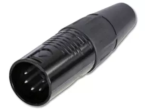 REAN RC5M-BAG - Złącze XLR 5-pin kablowe męskie (czarne)