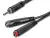 RAYC310L02 - Kabel audio JACK 3,5 - 2x JACK 6,3 (czarny) 0,2m