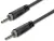 RACC240L1.5 - Kabel audio JACK 3,5 - JACK 3,5 (czarny) 1,5m