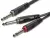 RAYC100L6 - Kabel audio JACK 6,3 - 2x JACK 6,3 (czarny) 6m